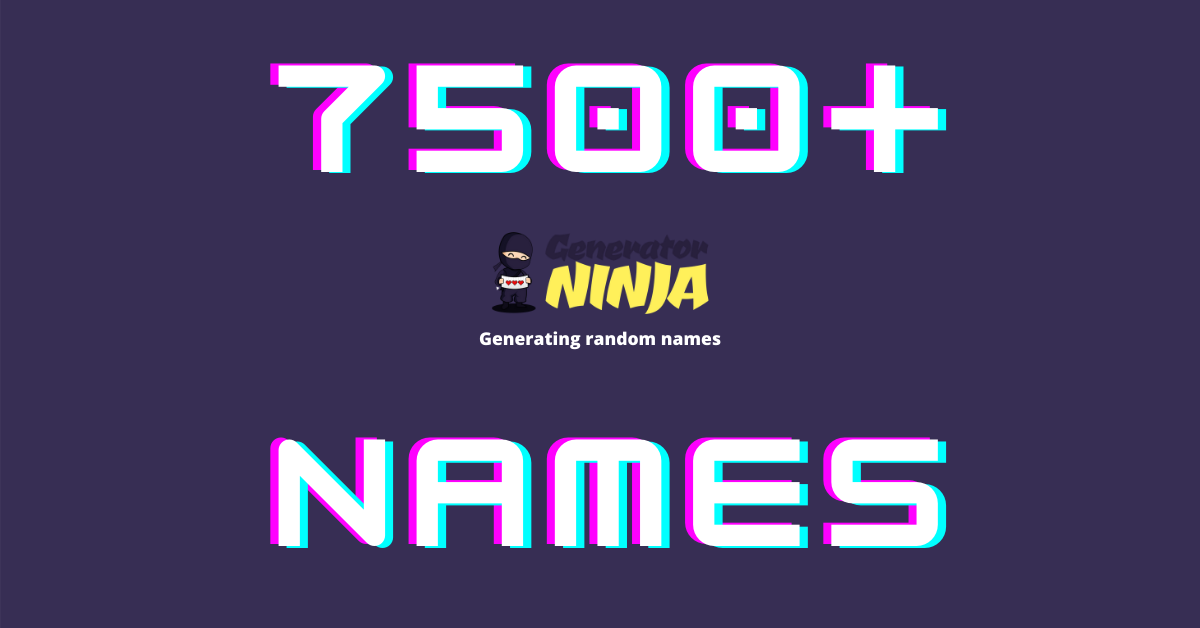 Random Name Generator | Generator Ninja